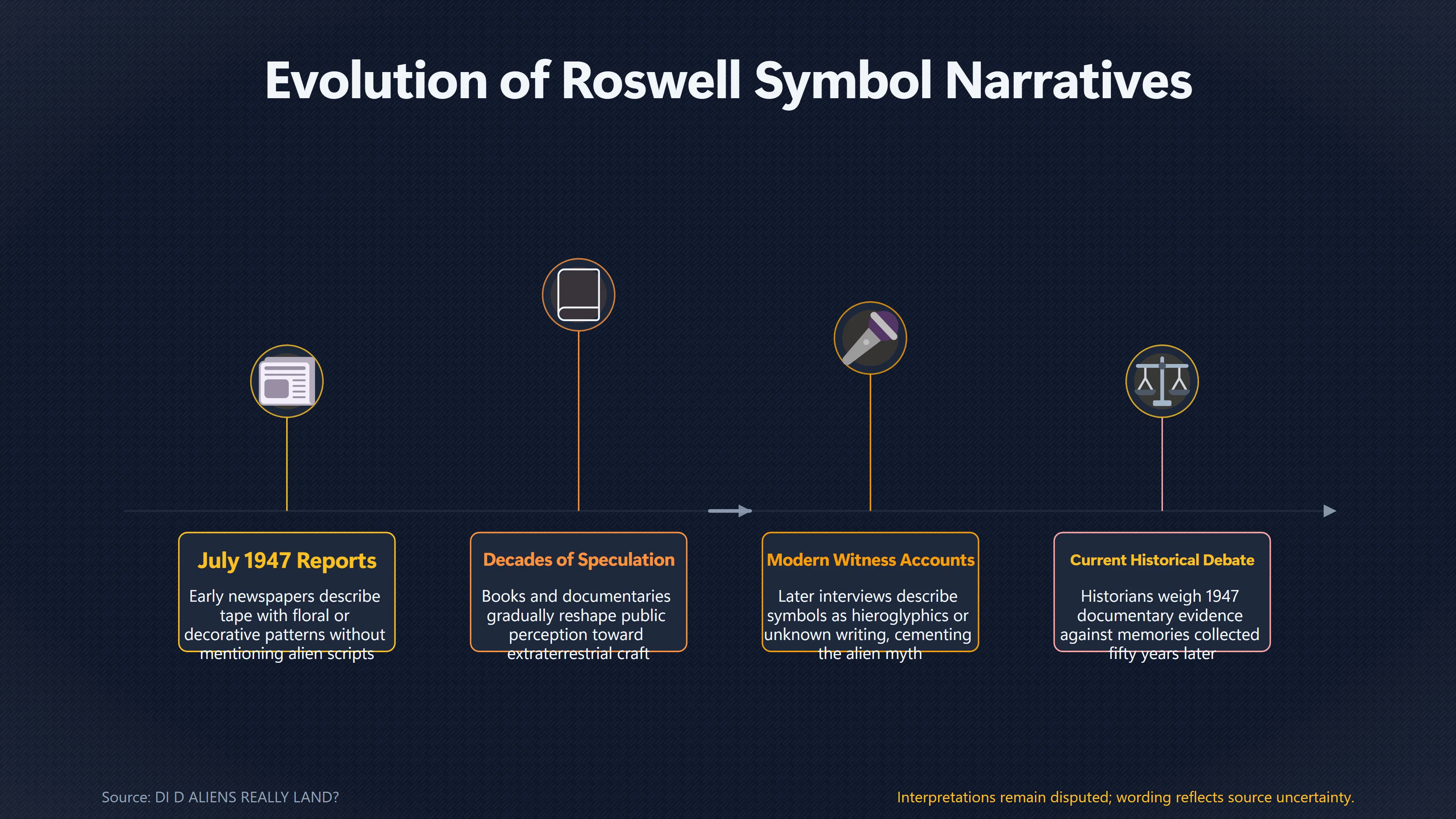Overview image for Were Roswell's Symbols Just Decorative Tape? | The Roswell Debris