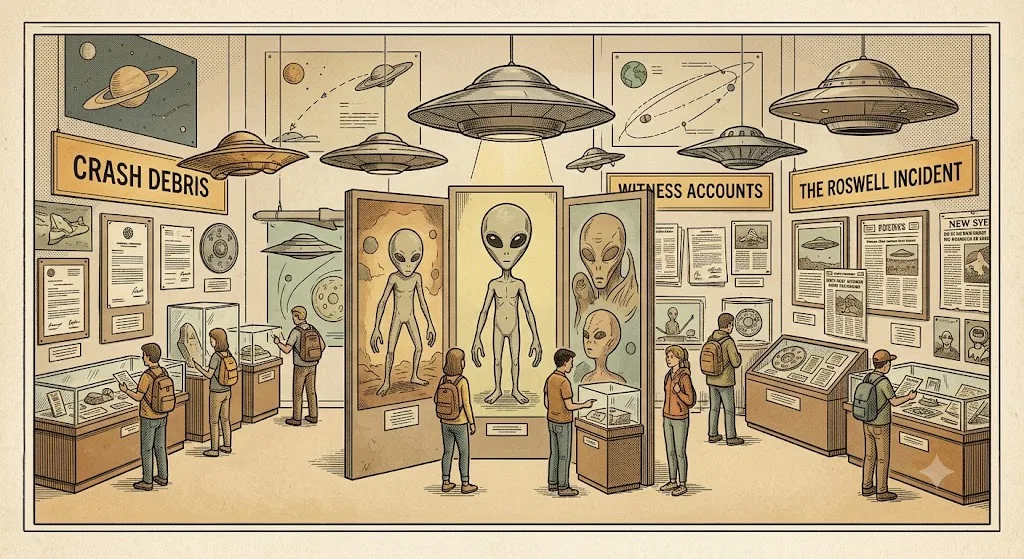 Overview image for Roswell and UFO