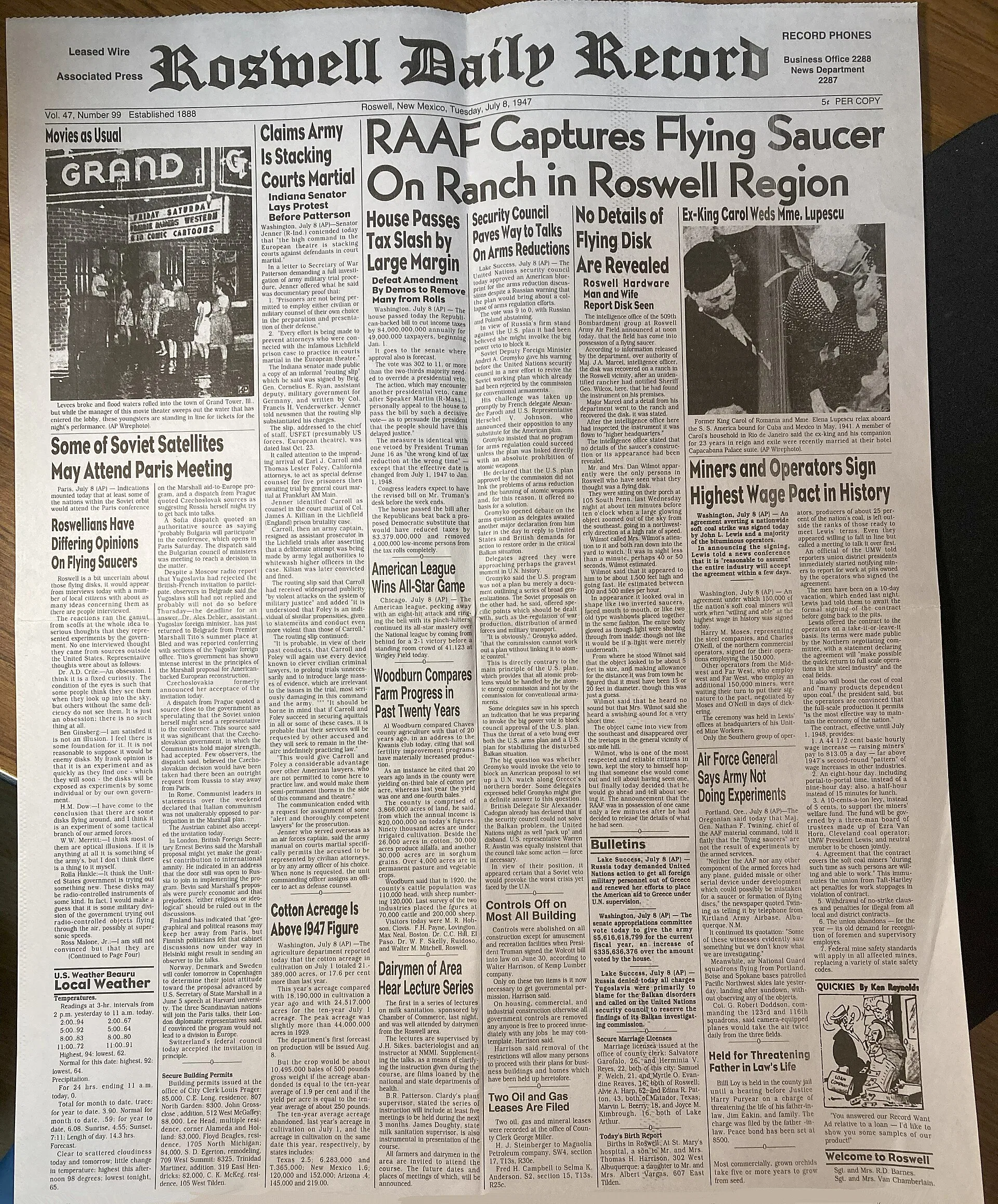 Overview image for The Roswell UFO