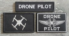 Listing image for Drone Pilot Hook & Loop Embroidered Patches Tactical Morale Quadcopter FREE P&P