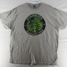 Listing image for 1099 XL Gildan Starbuds Roswell NM Alien Parody Graphic T-Shirt