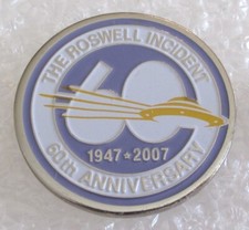 Listing image for The Roswell Incident 60th Anniversary Souvenir Pin 1947-2007 New Mexico UFO
