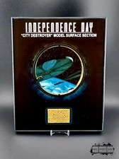Listing image for INDEPENDENCE DAY PROP - PRODUCTION MADE ALIEN MODEL SURFACE SECTION - FRAMED