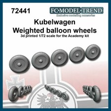 Listing image for FC MODEL TREND 72441 Kubelwagen weighted desert "balloon" wheels 3d print, 1/72