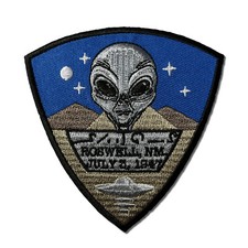 Listing image for Embroidered Roswell New Mexico Alien Sew or Iron on Patch Biker Patch