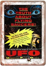 Listing image for Ufo Vintage Movie Poster Old Retro Look Metal Sign MP4748
