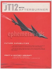 Listing image for Cold War Aviation Technology Vintage 1960s Turbo Jet Engine Advertising Poster