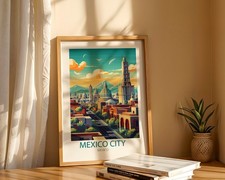Listing image for Mexico Print Adventure Travel Décor, Wall Art Poster City Holiday Explore