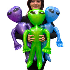 Listing image for 3 Pack of Aliens Inflatable Fancy Dress Costume Halloween In Black Funny Joke