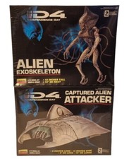 Listing image for Independence Day / ID4 Aien Exoskeleton & Captured Alien Attacker ship kits