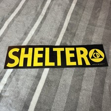 Listing image for Vintage CD Shelter Civil Defense Sticker Sign Halco Company 19inx6in RARE UNUSED