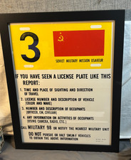 Listing image for RARE Cold War Germany Berlin SMLM USAREUR POSTER Spies SOVIET MILITARY MISSION