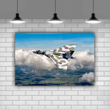 Listing image for Vulcan war plane aviation Canvas Wall Art Printed Picture Framed Ready To Hang